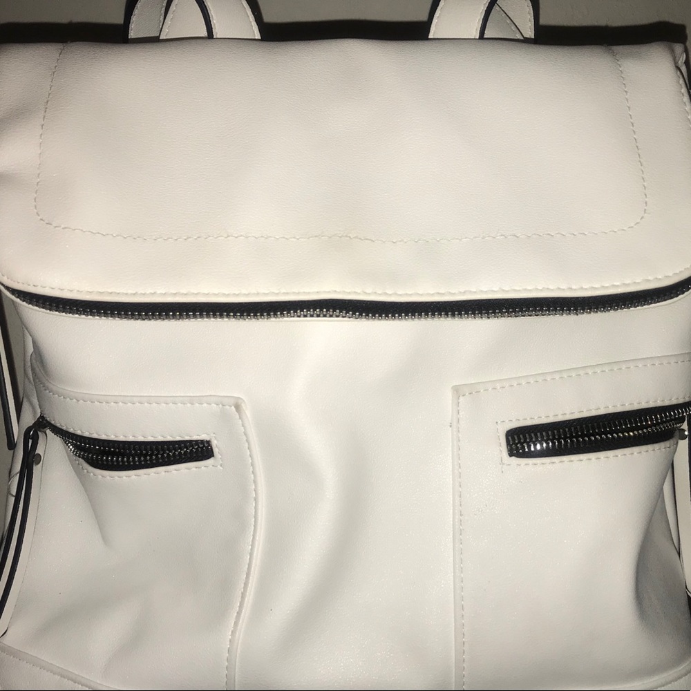 Target Brand White Backpack Purse